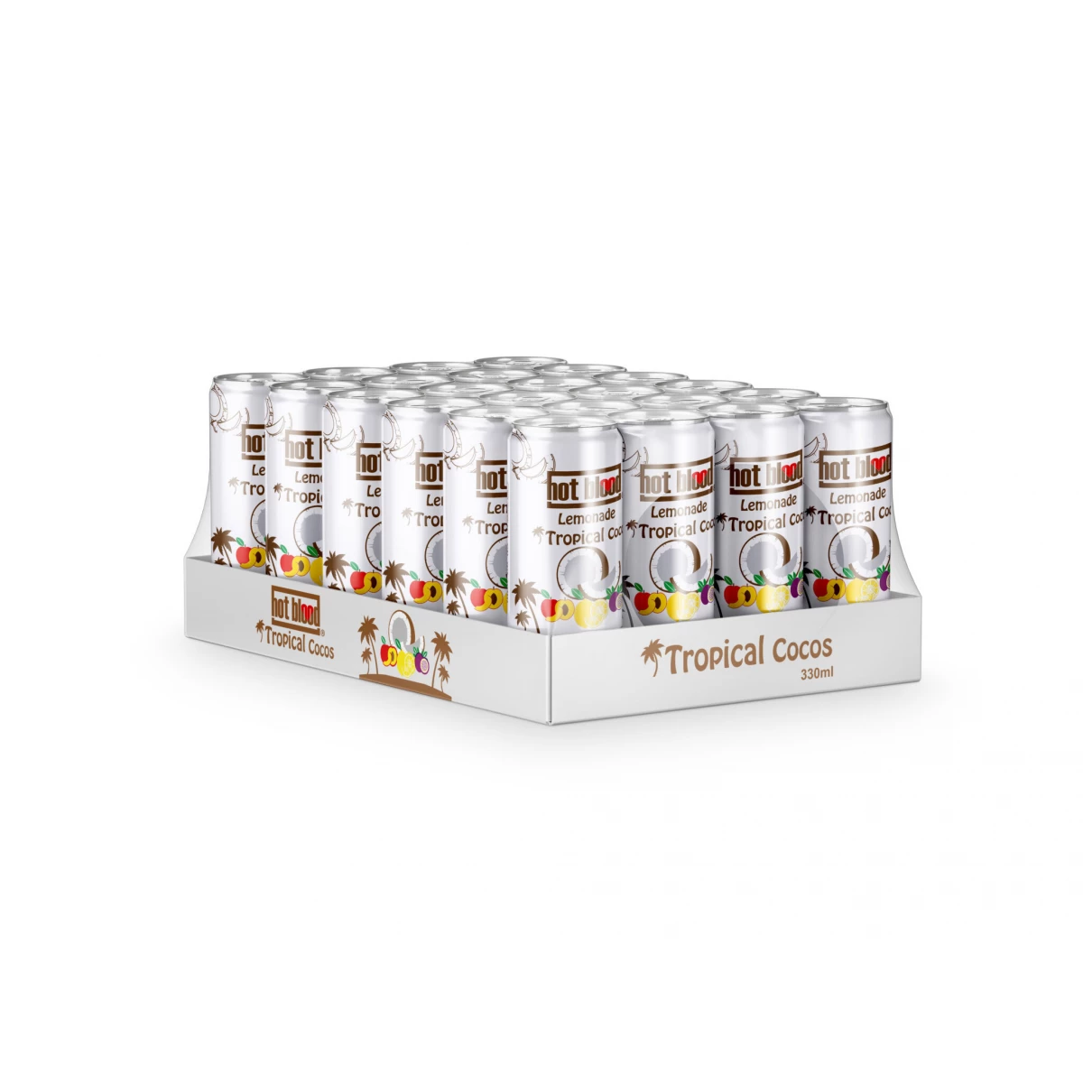 24 x Hot Blood Lemonade Tropical Cocos 330ml